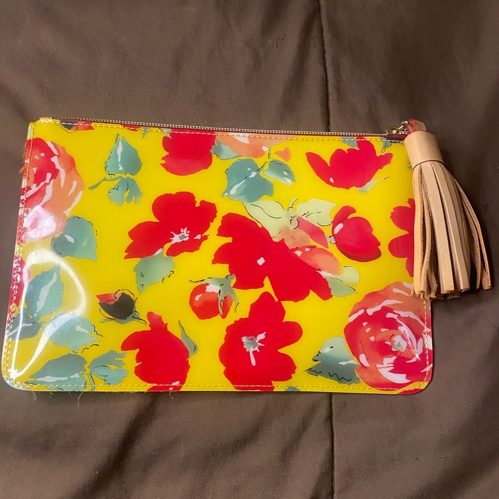 Dooney & Bourke  Bright Floral Clutch with Tassel - Picture 4 of 6
